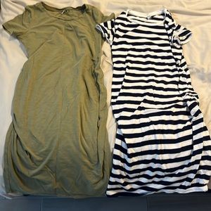Old Navy maternity midi bodycon dress